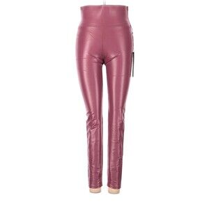 CARBON38 Metallic Dark Pink High Rise 7/8 Leggings - S